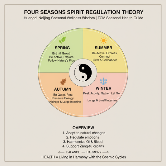 Four Seasons Spirit Regulation Theory - Huangdi Neijing Seasonal Wellness Wisdom | TCM Seasonal Health Guide