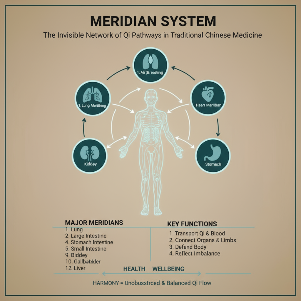 Meridian System - The Invisible Network of Qi Pathways in Traditional Chinese Medicine