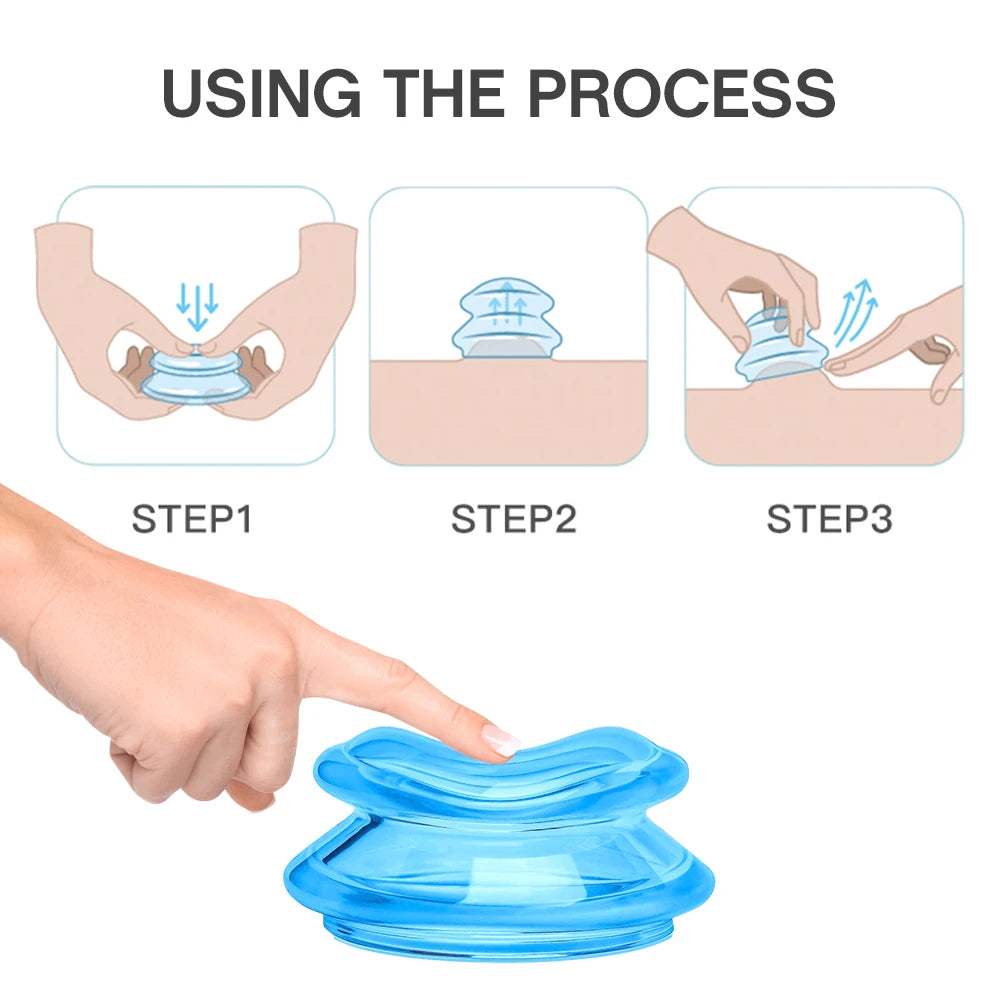Silicone Vacuum Cupping Set Massage Body Cups Back Gua Sha Ventosas Suction Cup Anti-Cellulite Skin Lift Physiotherapy Jars