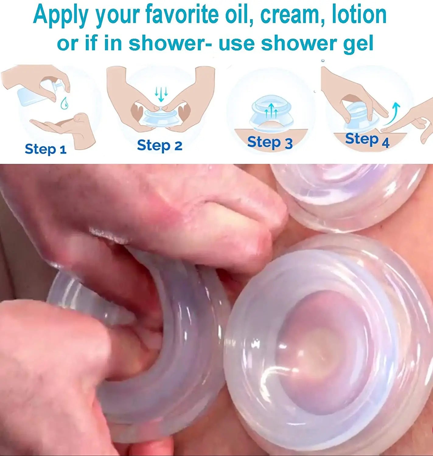 Anti-cellulite Silicone Suction Cup Ventosas Massage Body Cups Vacuum Cupping Therapy Set Masajeador Face Sucker Slimming Jars