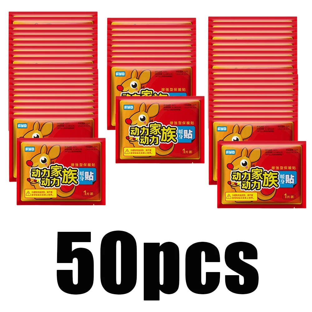 10/20/30/50pcs Body Foot Warmer Sticker Adhesive Heating Pack Winter Body Warm Long Lasting Fever Hand And Foot Warmth Patch