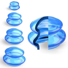 Silicone Vacuum Cupping Set Massage Body Cups Back Gua Sha Ventosas Suction Cup Anti-Cellulite Skin Lift Physiotherapy Jars