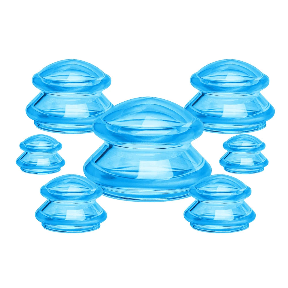 Silicone Vacuum Cupping Set Massage Body Cups Back Gua Sha Ventosas Suction Cup Anti-Cellulite Skin Lift Physiotherapy Jars
