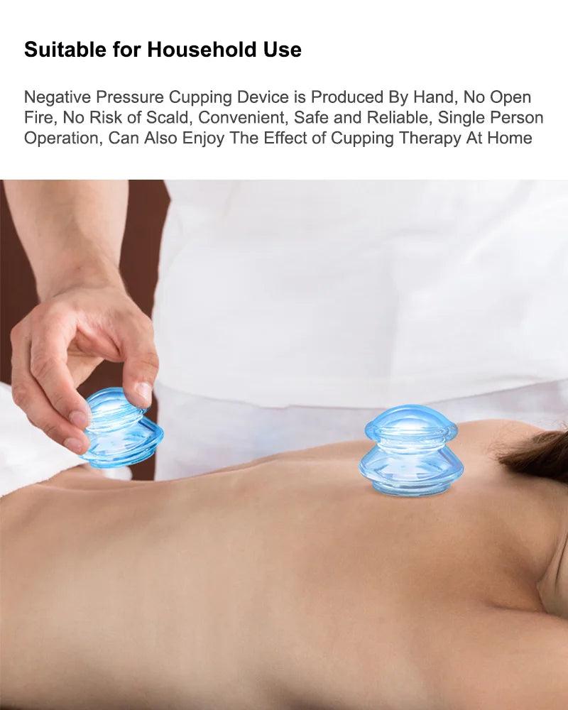 Anti-cellulite Silicone Suction Cup Ventosas Massage Body Cups Vacuum Cupping Therapy Set Masajeador Face Sucker Slimming Jars