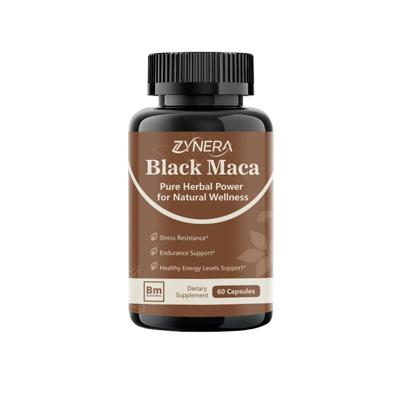 Powerful Black Maca Capsules Testosterone Booster for Men Increase Strength Stamina Energy Enhance Immunity Supplement  Big 18