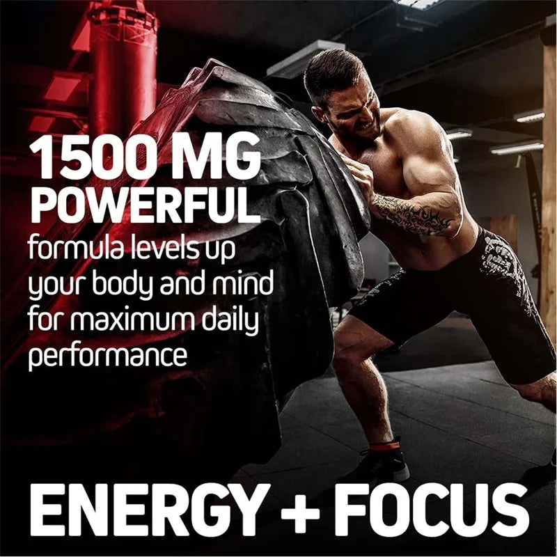 Korean Red Panax Ginseng Supplement - Increases Energy, Strength, Vitality, Performance and Focus
