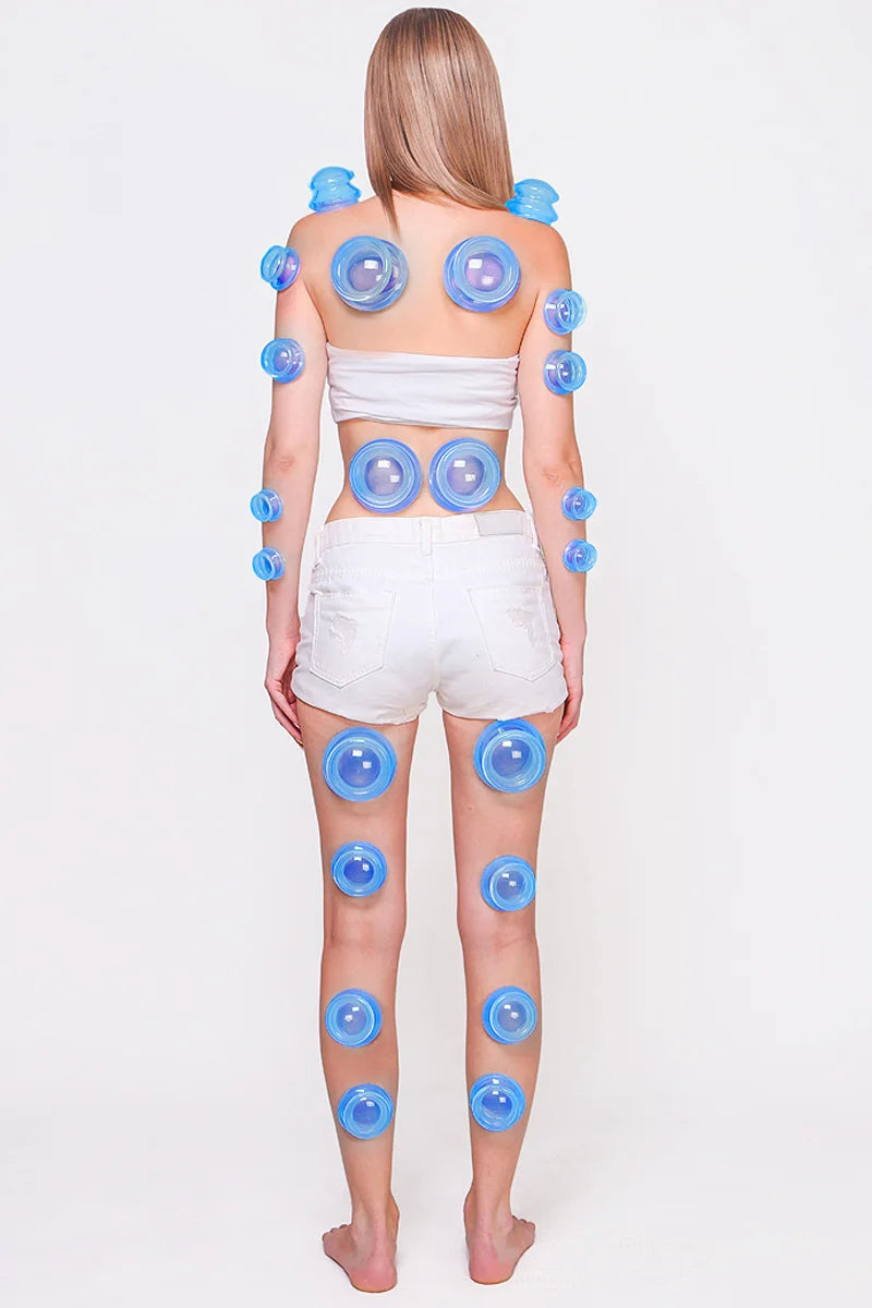 Anti-cellulite Silicone Suction Cup Ventosas Massage Body Cups Vacuum Cupping Therapy Set Masajeador Face Sucker Slimming Jars