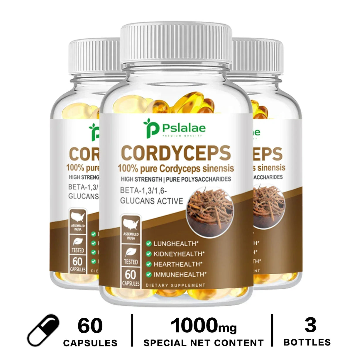 Cordyceps - Stamina and Energy Support, Helps Immune, Liver & Cardiovascular Health