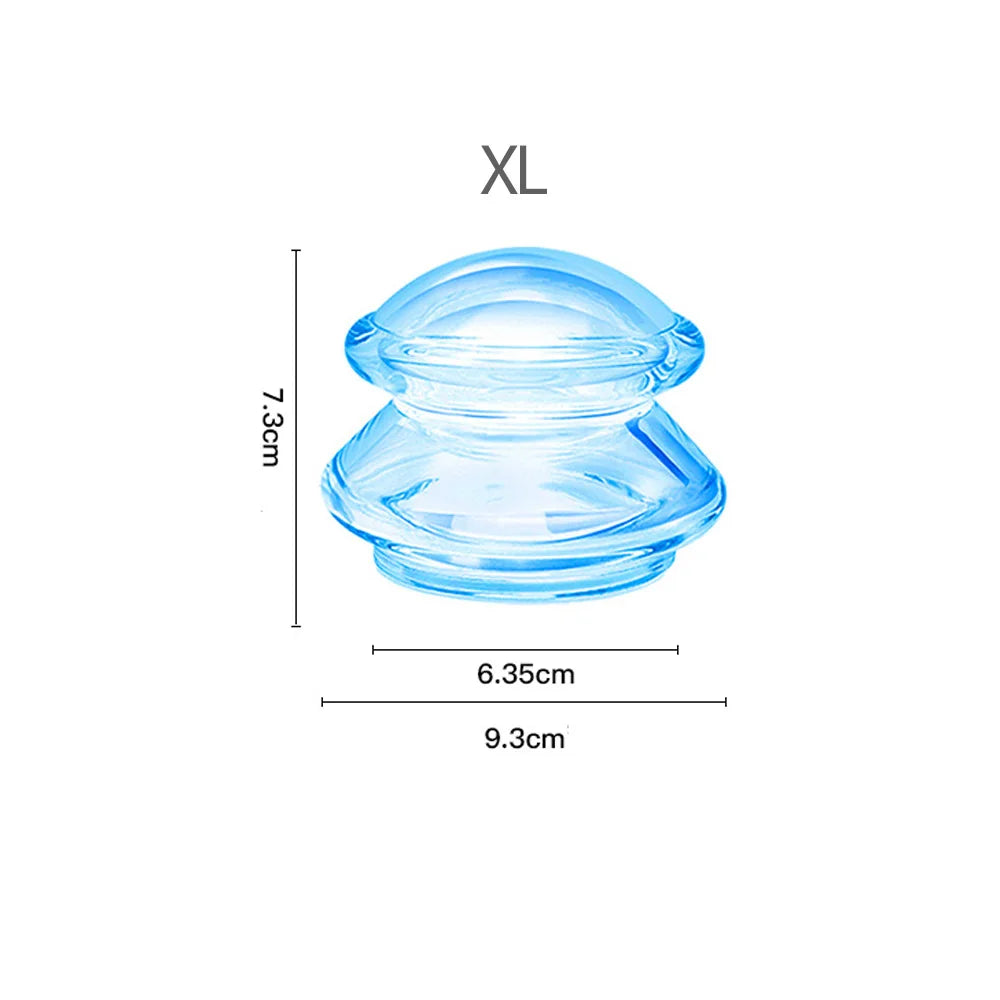 Silicone Vacuum Cupping Set Massage Body Cups Back Gua Sha Ventosas Suction Cup Anti-Cellulite Skin Lift Physiotherapy Jars