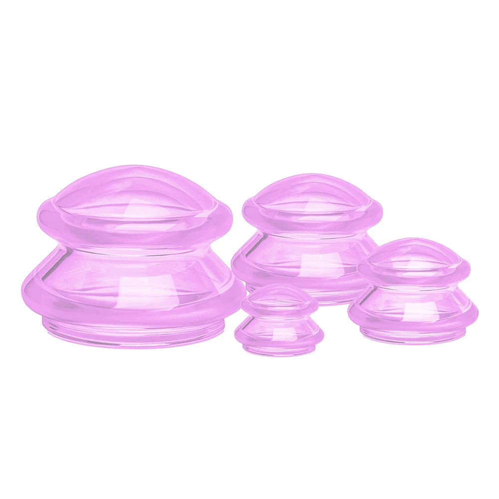 Silicone Vacuum Cupping Set Massage Body Cups Back Gua Sha Ventosas Suction Cup Anti-Cellulite Skin Lift Physiotherapy Jars