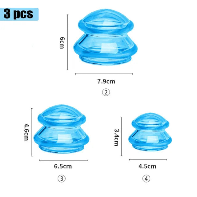 Anti-cellulite Silicone Suction Cup Ventosas Massage Body Cups Vacuum Cupping Therapy Set Masajeador Face Sucker Slimming Jars
