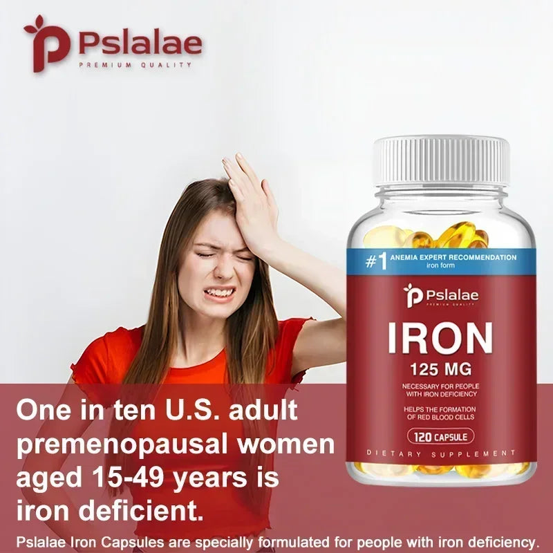 Iron - Increase Energy, Reduce Fatigue, Improve Immunity, Non-GMO